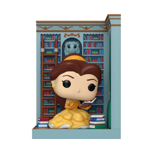 Beauty and the Beast Belle in Library Pop! Nooks Figure front