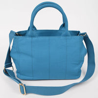 Solid Canvas Tote: Teal