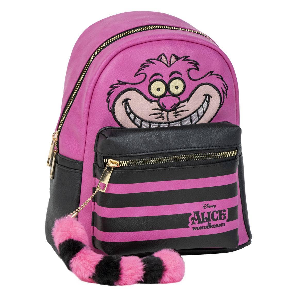 Alice in Wonderland Faux Leather Fashion Backpack