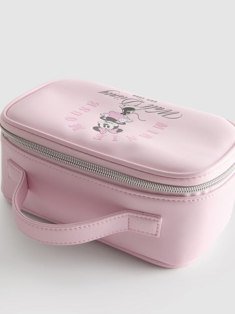 Disney’s Mickey and Friends Minnie Top Handle Makeup Bag