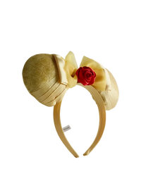 Belle Padded Mouse Ears Headband with Rose and Bow Disney Primark Beauty and the Beast