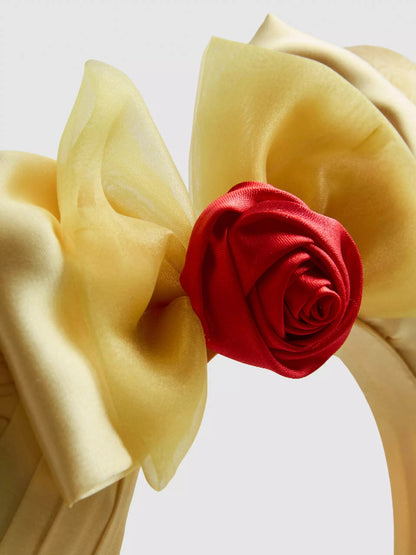 Belle Padded Mouse Ears Headband with Rose and Bow Disney Primark Beauty and the Beast