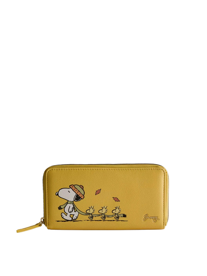 Peanuts Snoopy & Woodstock Zip-Around Wallet