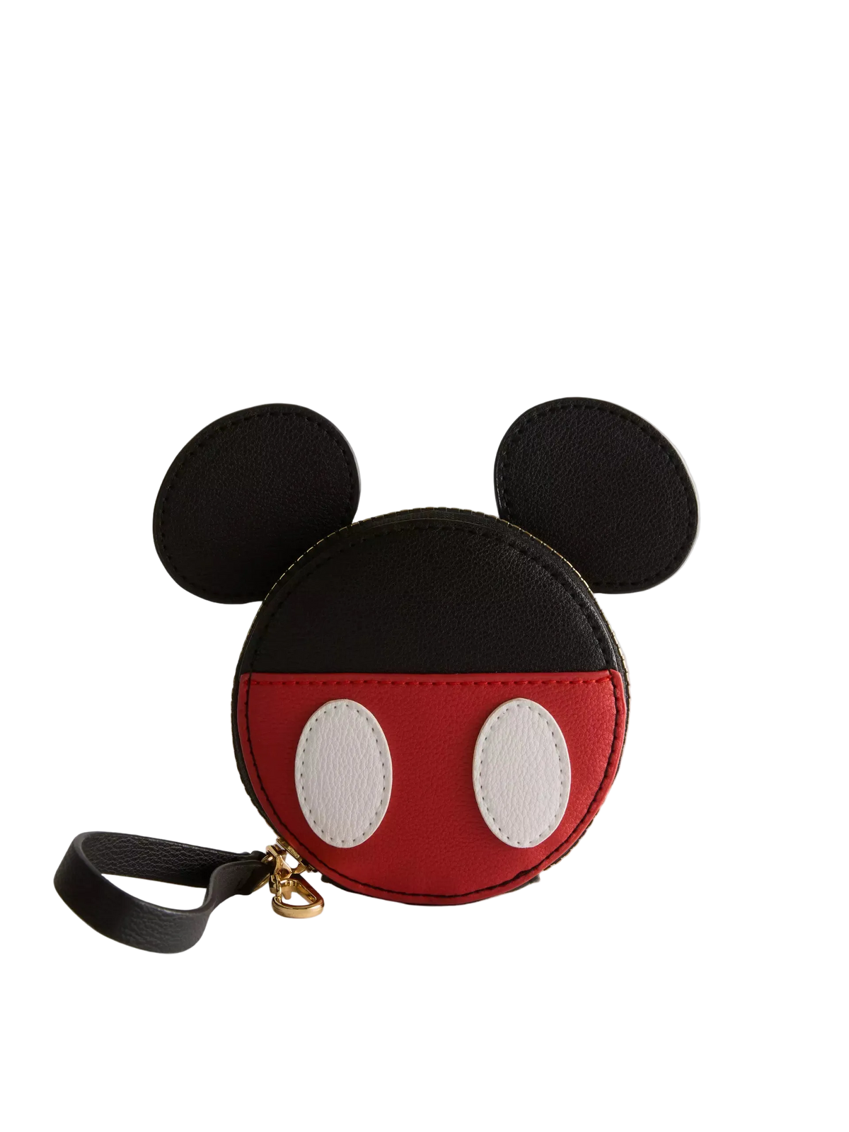 Mickey Mouse Shaped Coin Purse with Wrist Strap