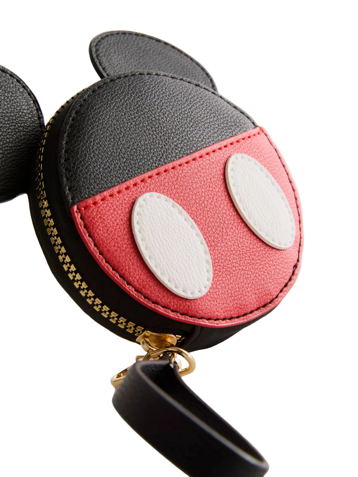 Mickey Mouse Shaped Coin Purse with Wrist Strap