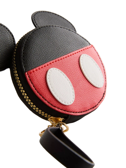 Mickey Mouse Shaped Coin Purse with Wrist Strap