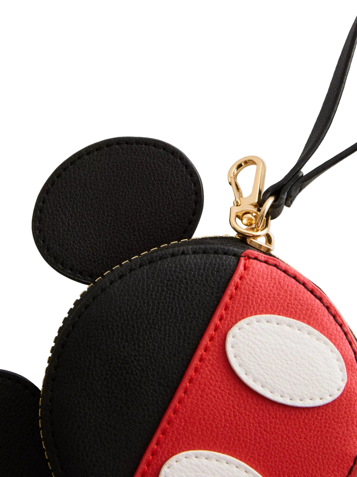 Mickey Mouse Shaped Coin Purse with Wrist Strap