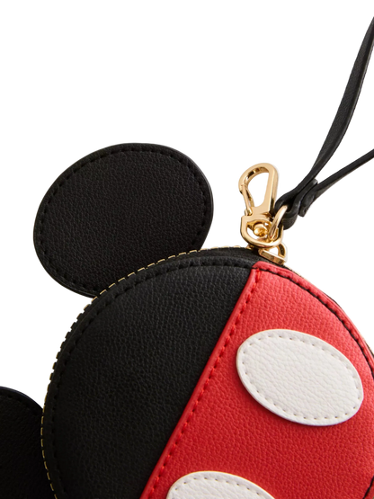 Mickey Mouse Shaped Coin Purse with Wrist Strap
