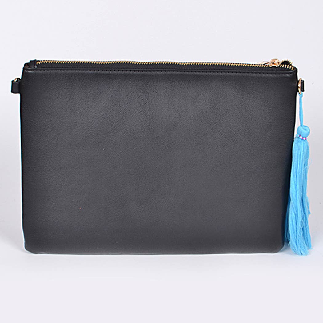 Asian Trendy Clutch: Black
