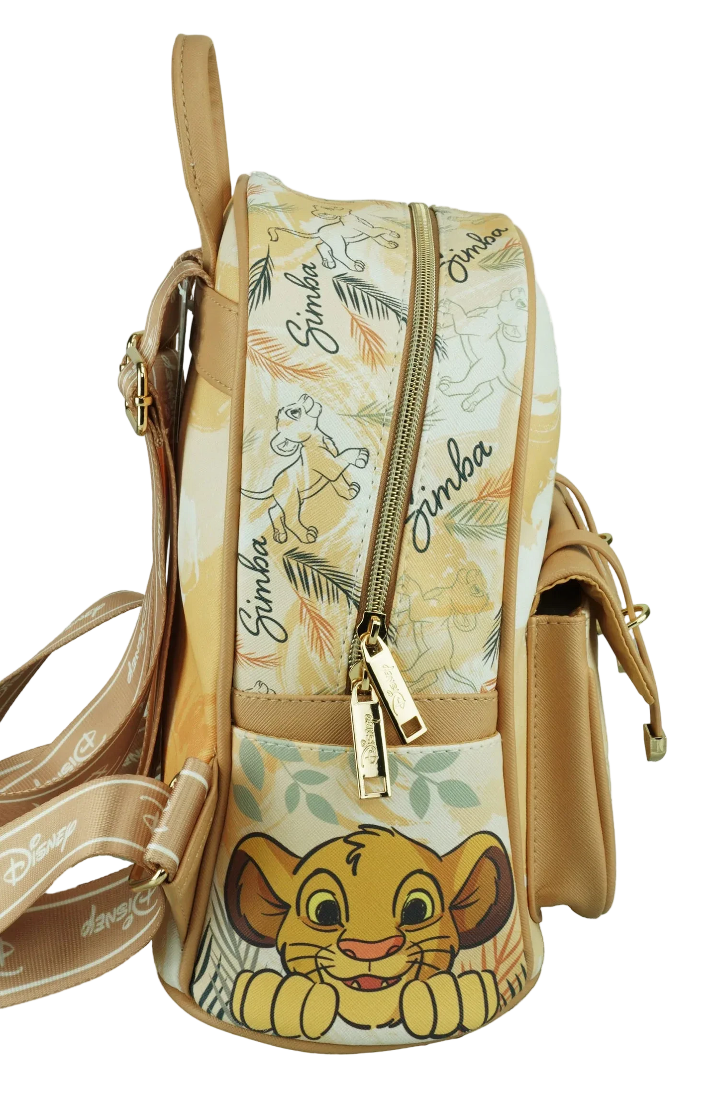 Backpack with Disney character design on a white background