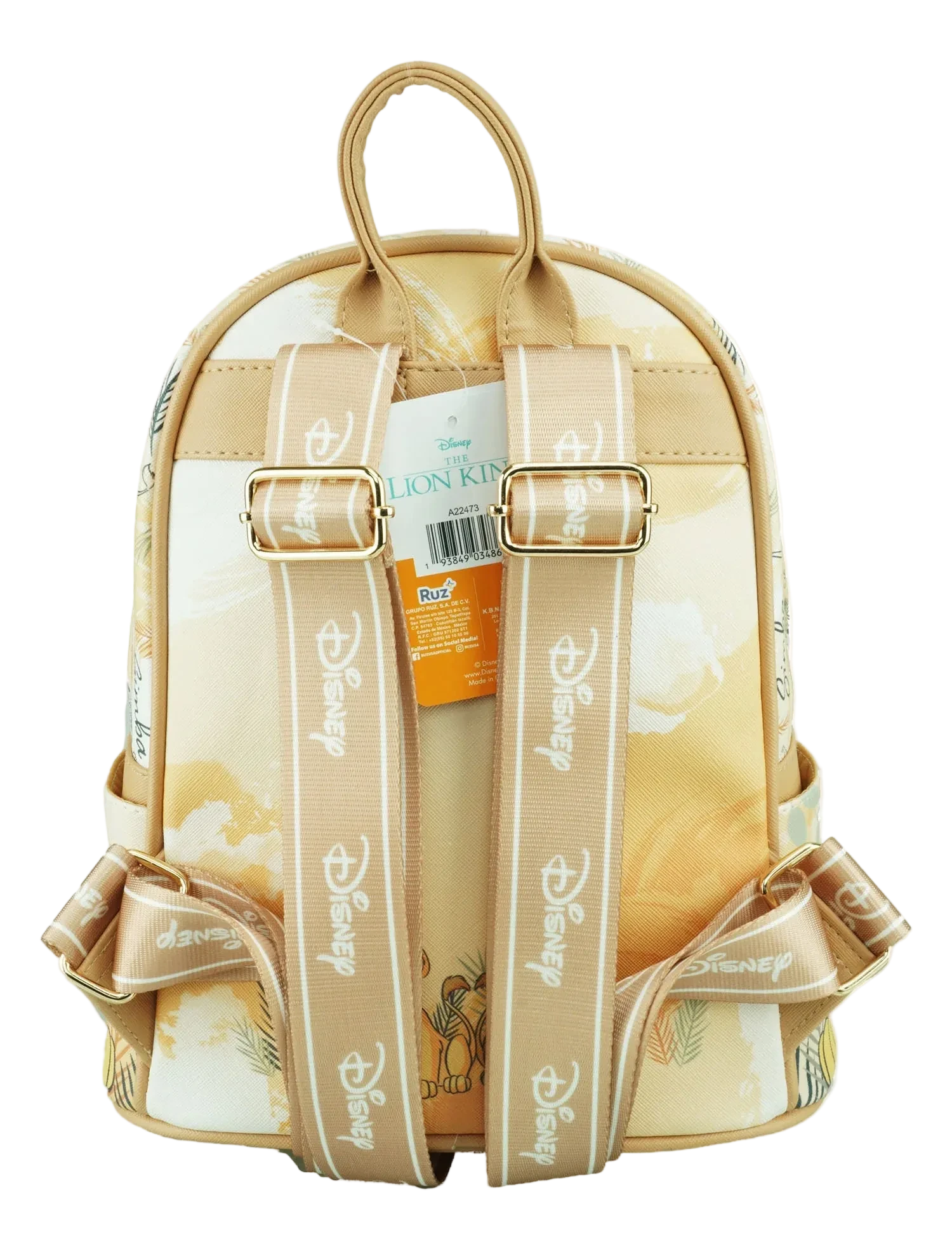 disney white and gold leather backpack WondaPop Disney The Lion King Baby Simba Vegan Leather Mini Backpack –  AmyDavidMagic