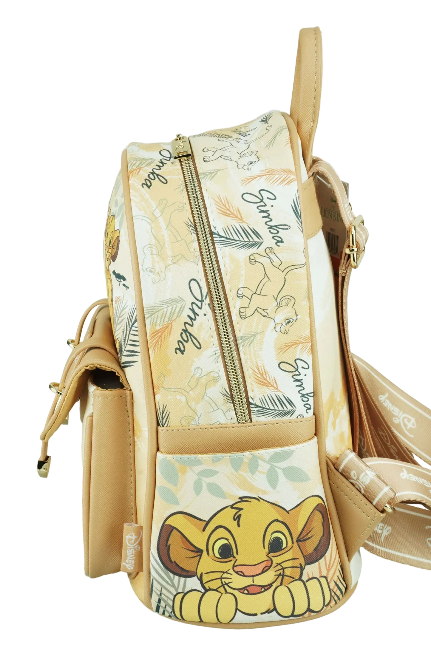 Backpack with Disney character design on a white background