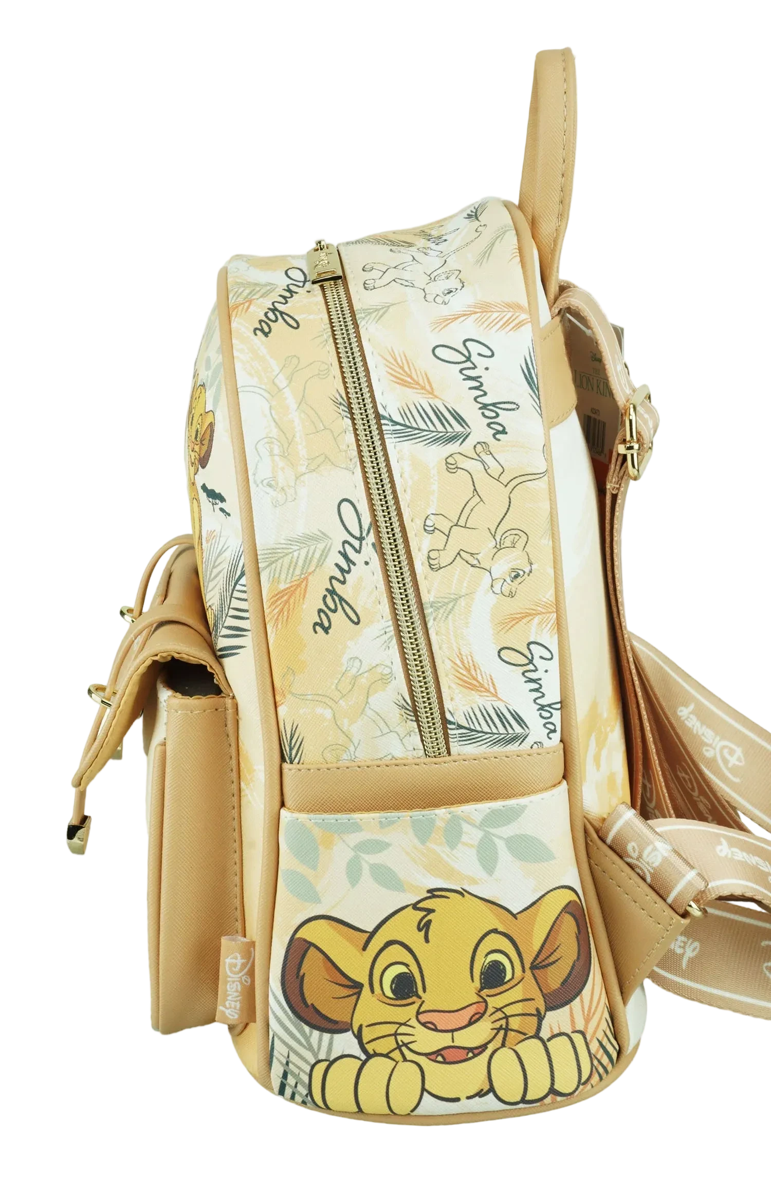 Backpack with Disney character design on a white background