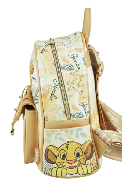 Backpack with Disney character design on a white background