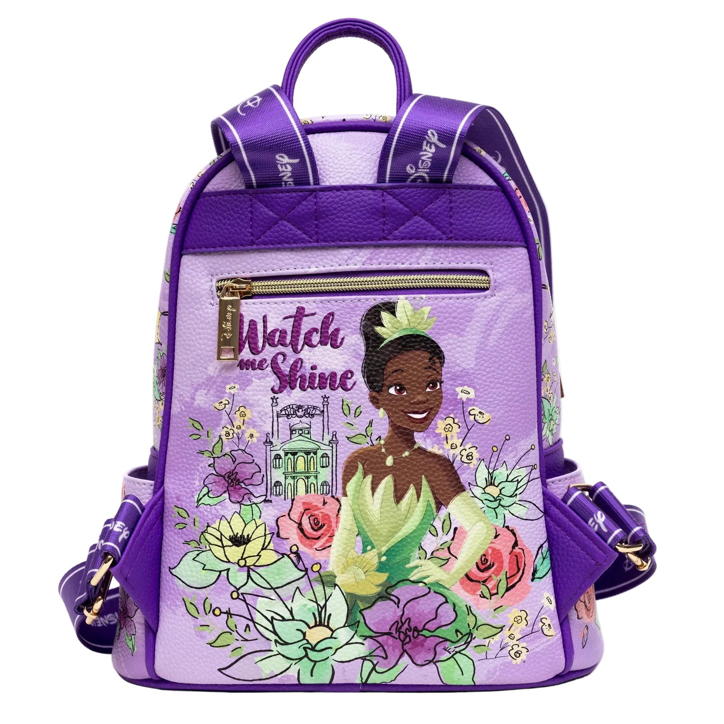WondaPop Disney The Princess and the Frog Tiana 11" Vegan Leather Mini Backpack