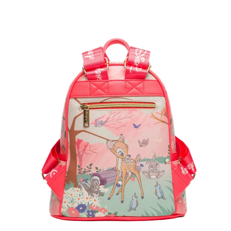 Backpack with a deer design on a white background