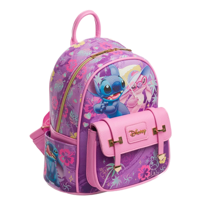 Backpack with cartoon character design on a white background
