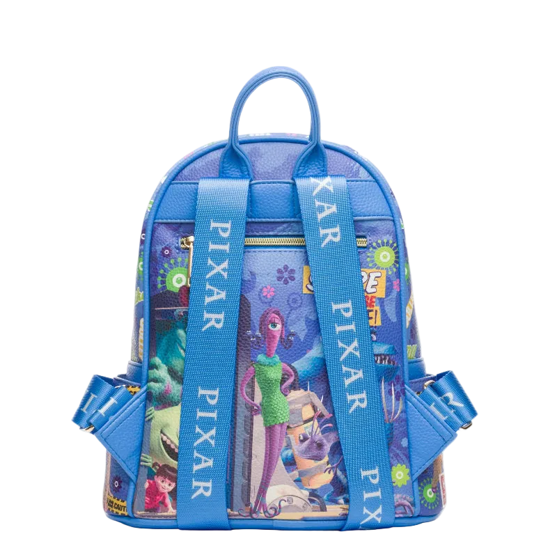 Backpack with Pixar character design on a white background