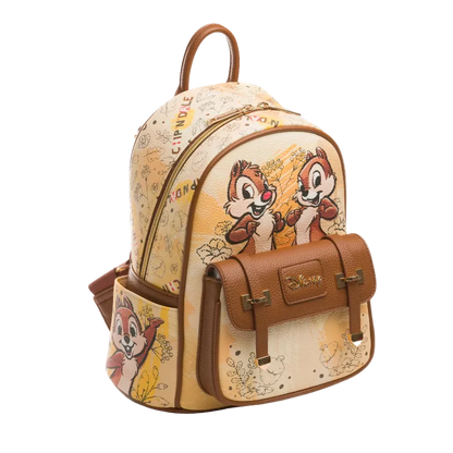 Backpack with cartoon character design on a white background