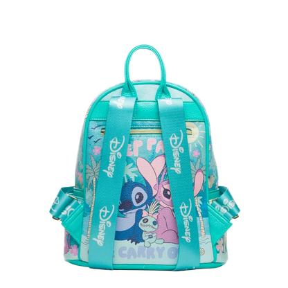 Backpack with cartoon character design on a white background