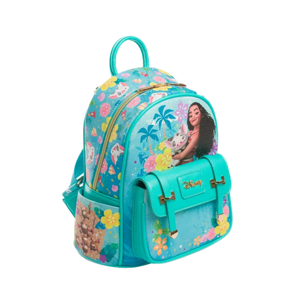 Backpack with Disney character design on a white background