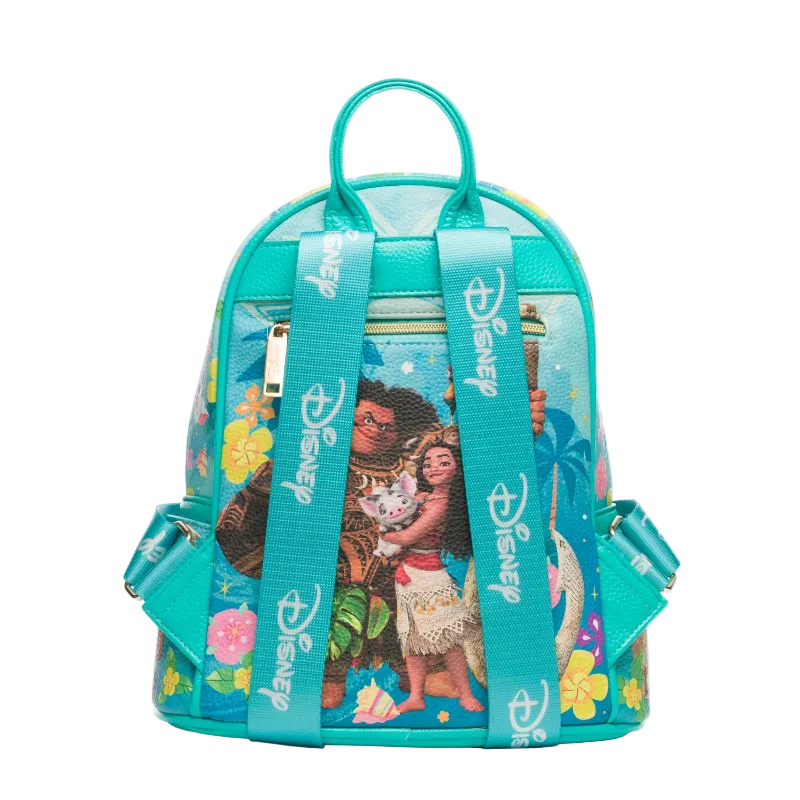 Backpack with Disney character design on a white background