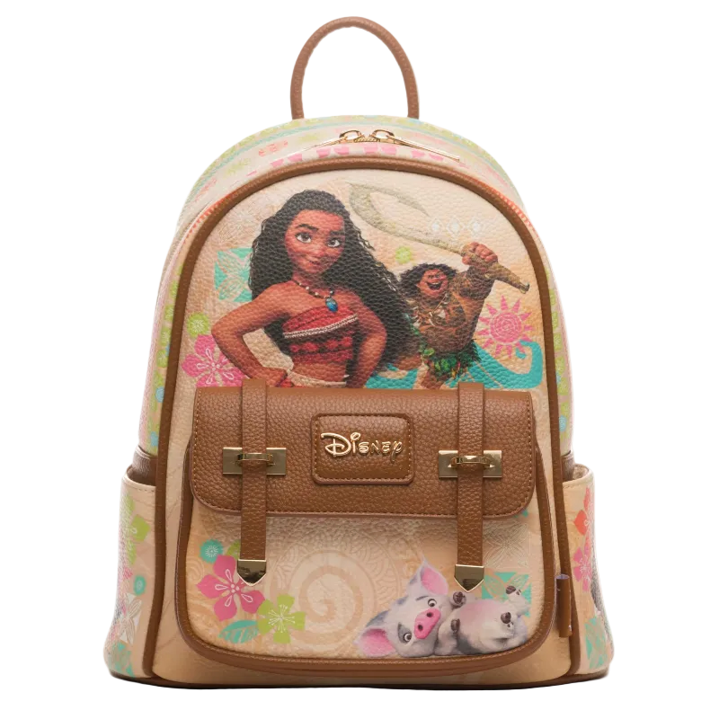 Backpack with Disney character design on a white background