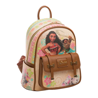 Backpack with Disney character design on a white background