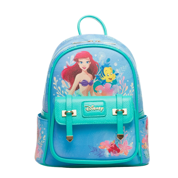 Backpack with Disney character design on a white background