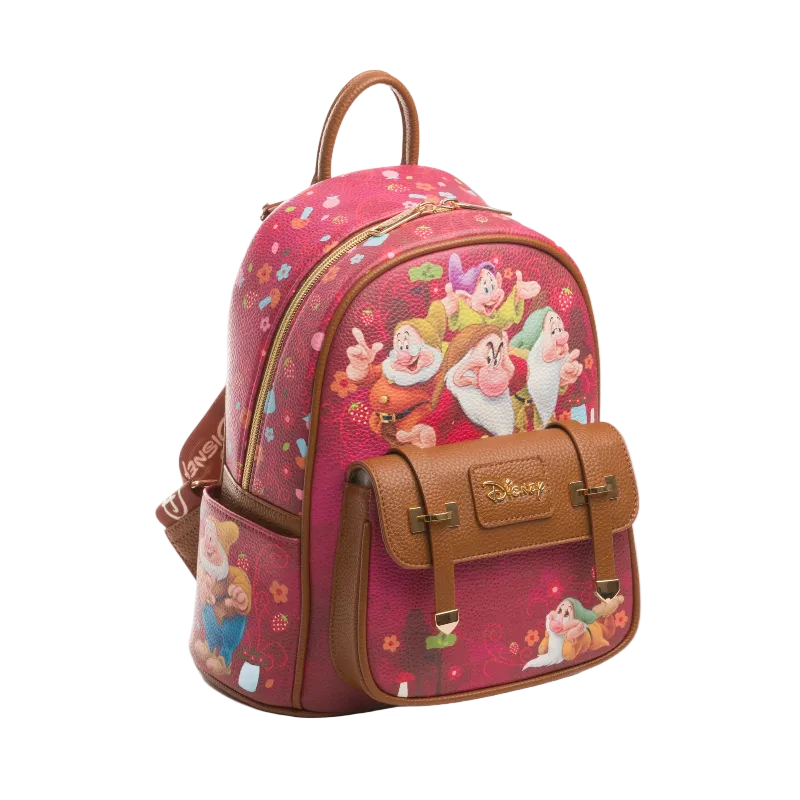 Backpack with cartoon character design on a white background