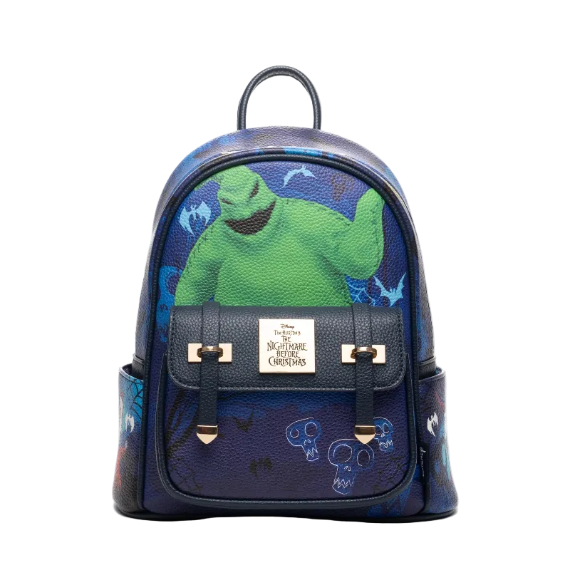 Backpack with cartoon character design on a white background