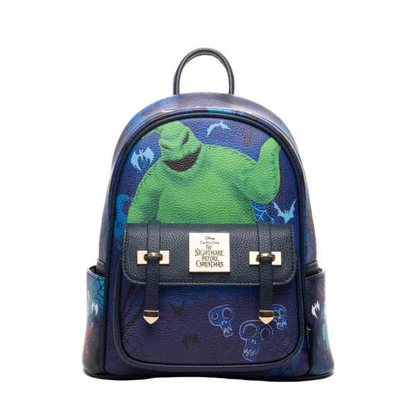 Backpack with cartoon character design on a white background