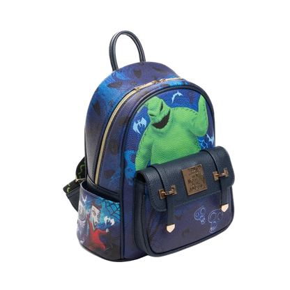 Backpack with cartoon character design on a white background