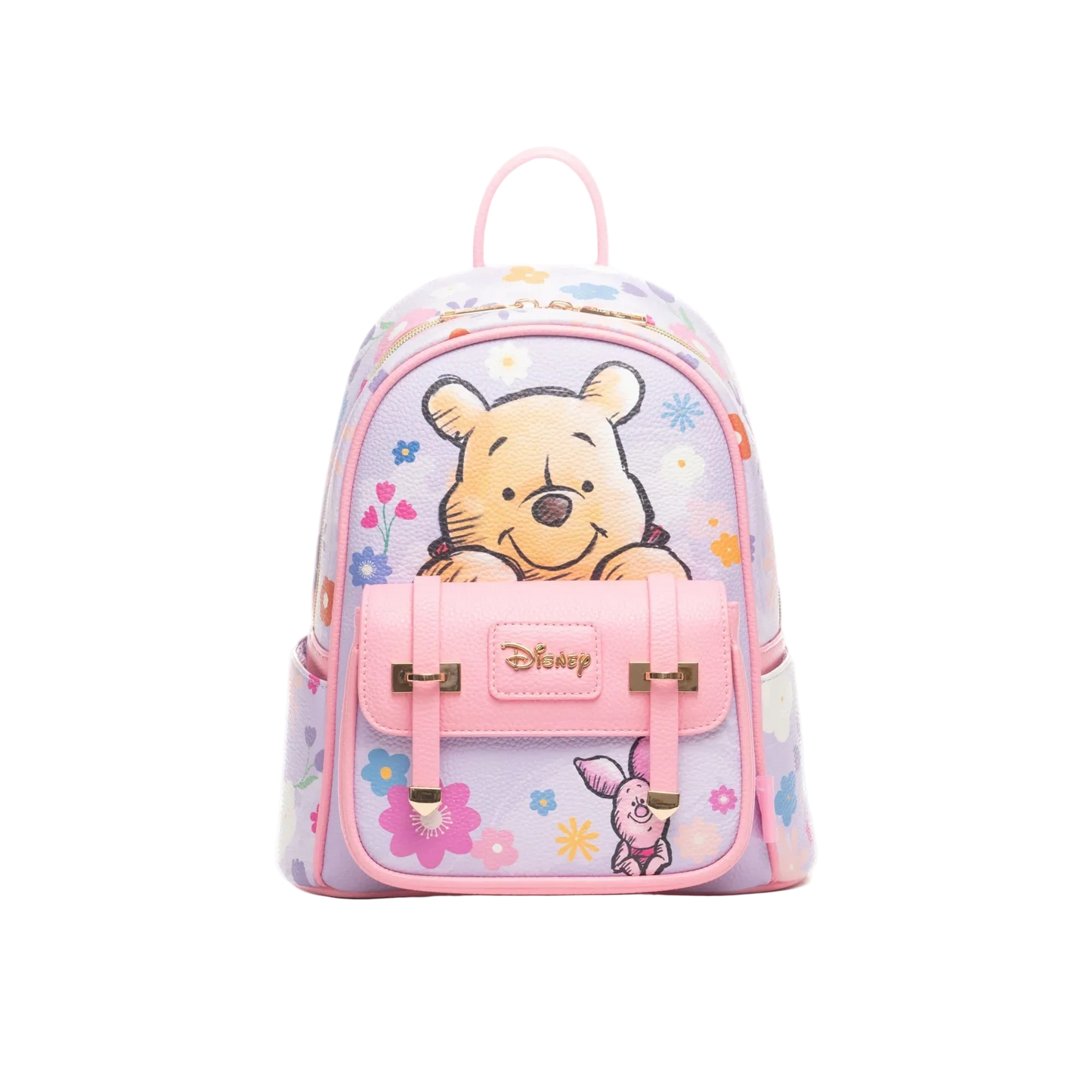 Backpack with cartoon character design on a white background