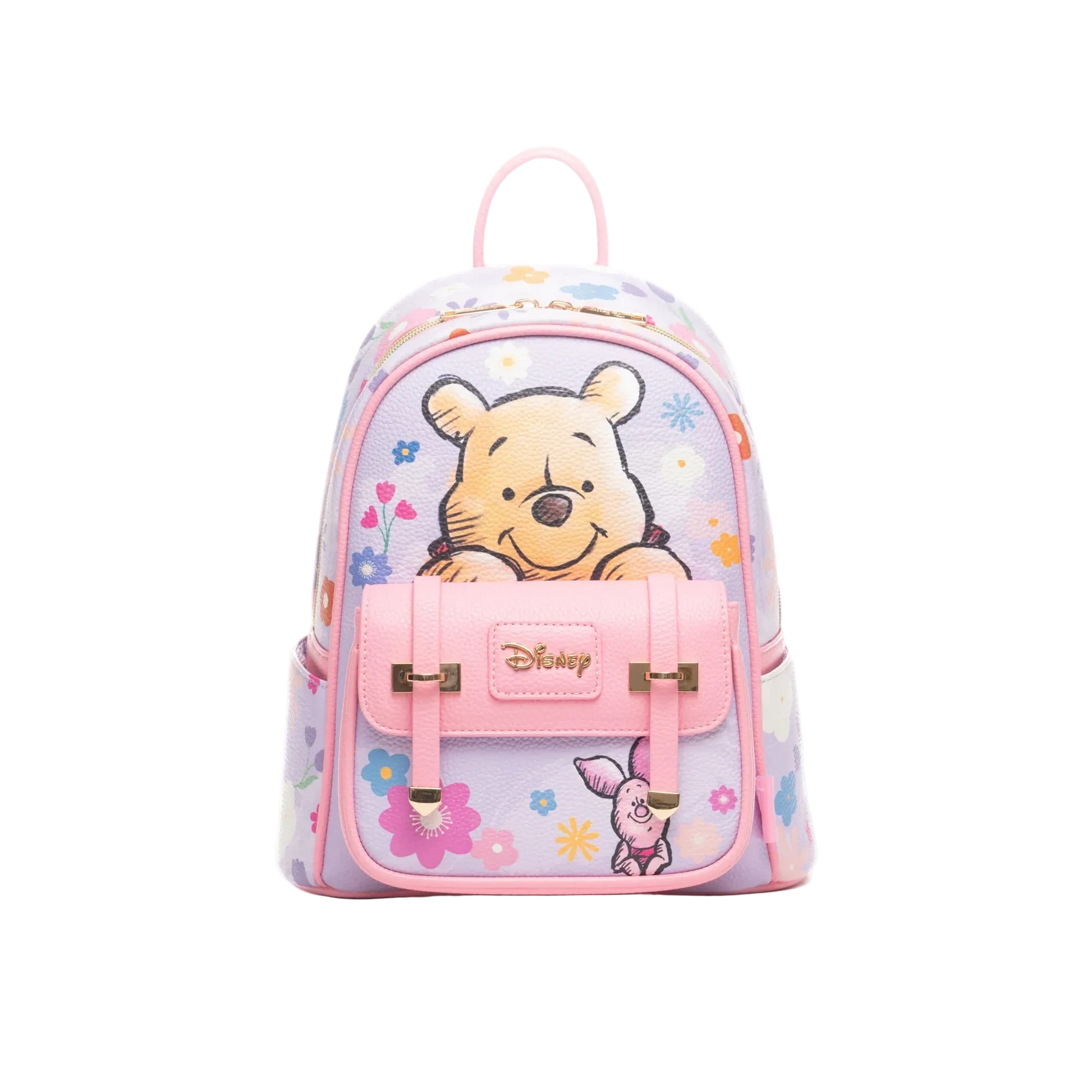 Backpack with cartoon character design on a white background
