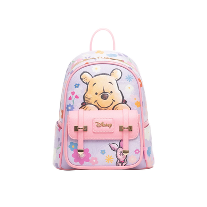 Backpack with cartoon character design on a white background