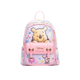 Lilac WondaPop mini backpack with Winnie the Pooh on the front panel and Piglet on the front pocket