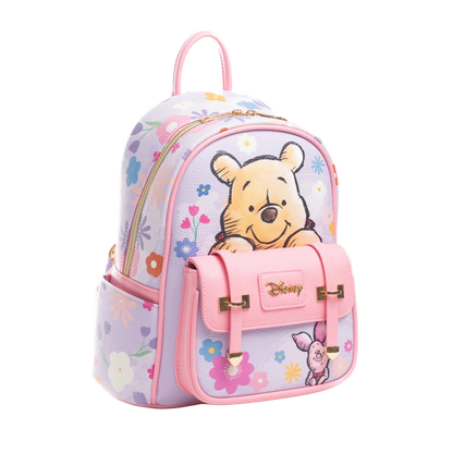 Backpack with cartoon character design on a white background