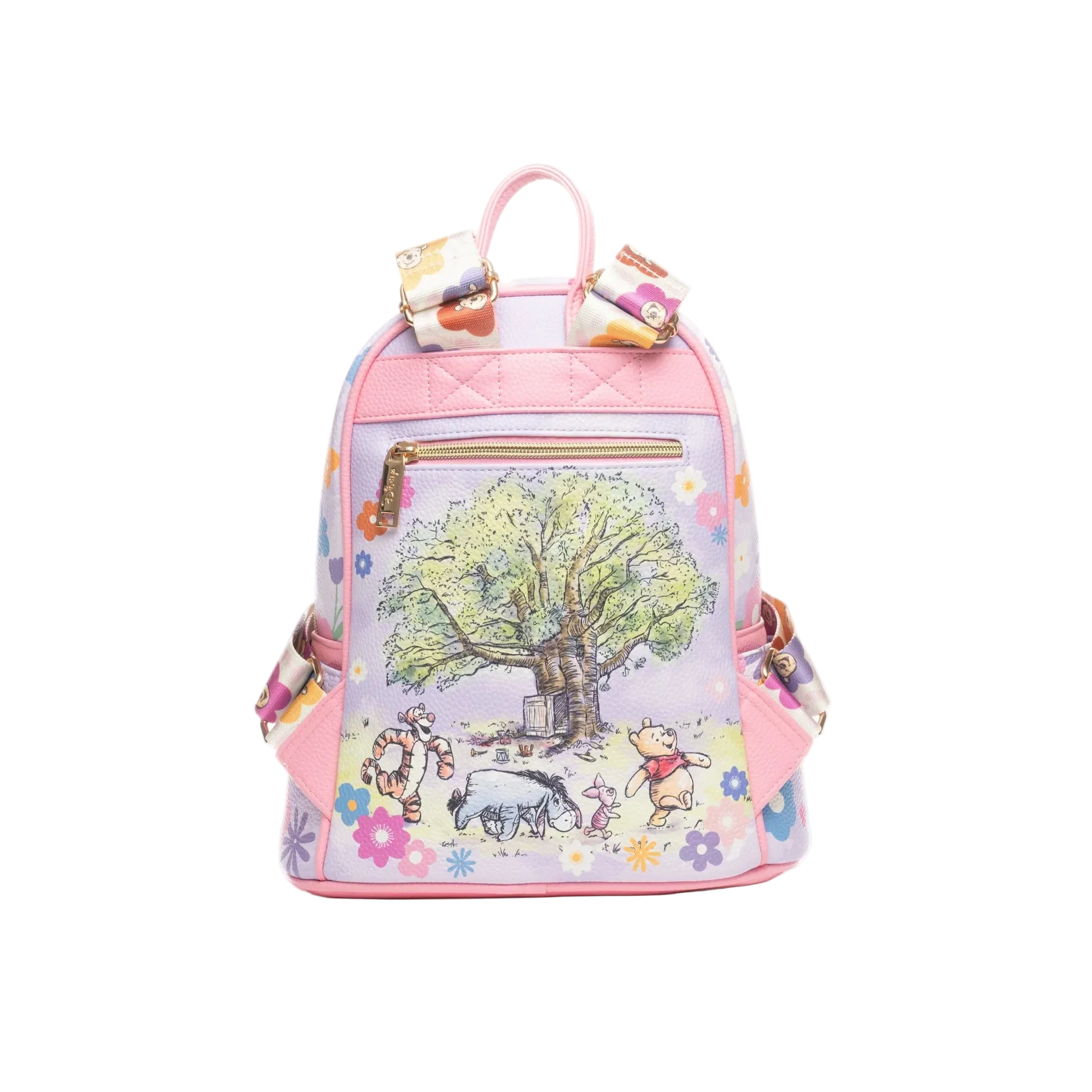 Backpack with cartoon design on a white background