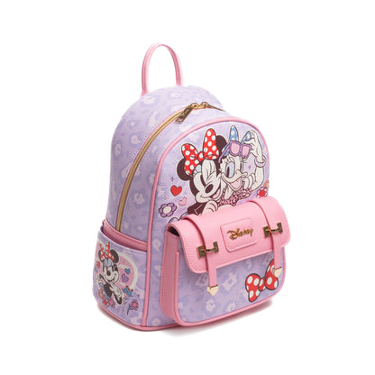 Minnie Mouse and Daisy Duck 11-inch Vegan Leather Mini Backpack