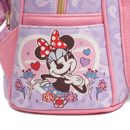 Minnie Mouse and Daisy Duck 11-inch Vegan Leather Mini Backpack