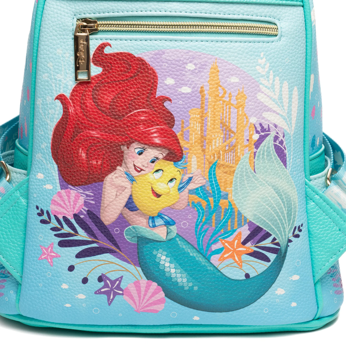 The Little Mermaid - Ariel WondaPop 11" Vegan Leather Fashion Mini Backpack