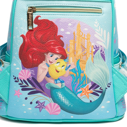 The Little Mermaid - Ariel WondaPop 11" Vegan Leather Fashion Mini Backpack