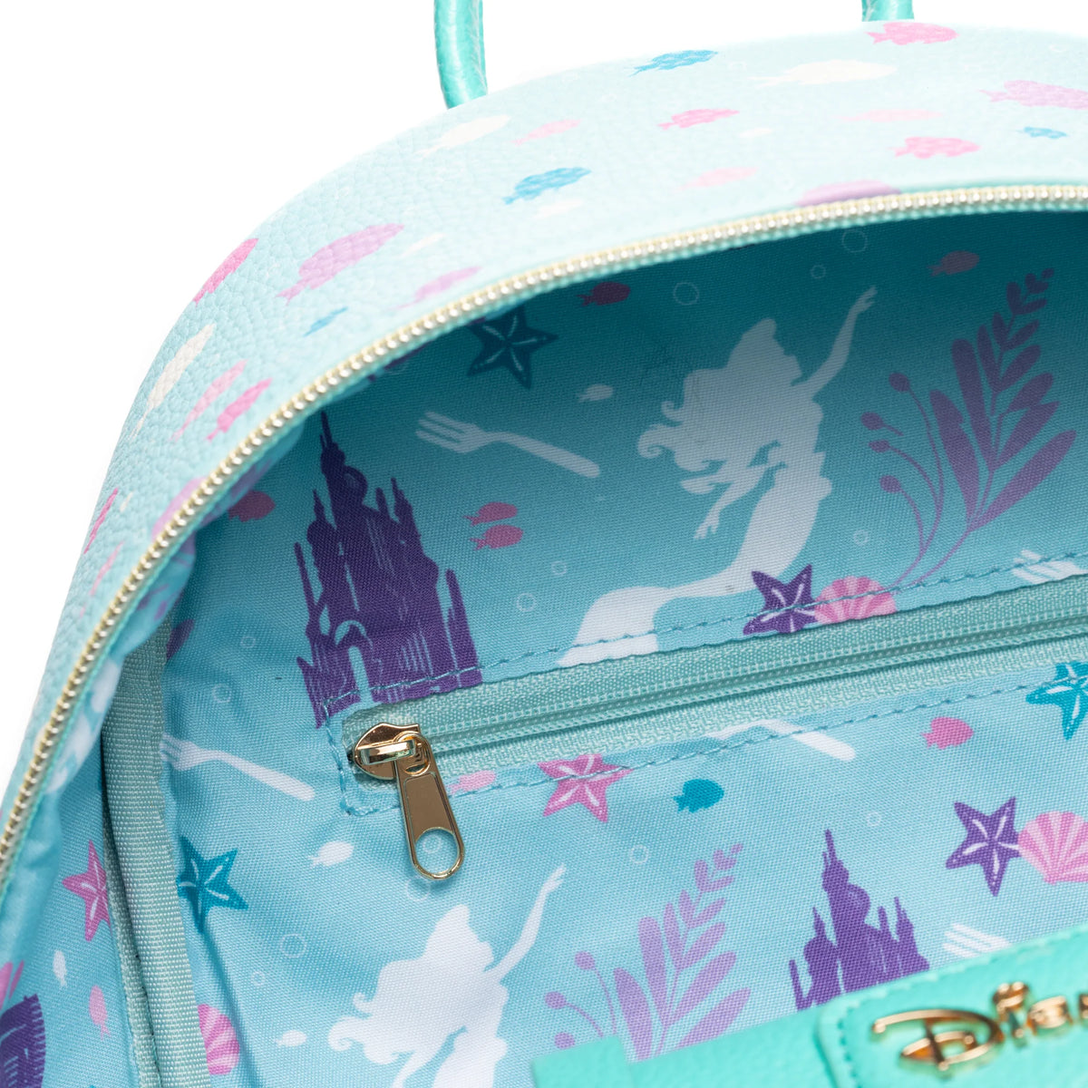 The Little Mermaid - Ariel WondaPop 11" Vegan Leather Fashion Mini Backpack
