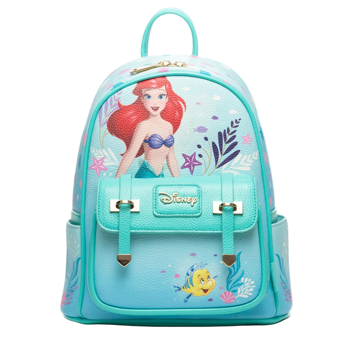 Backpack with Disney character design on a white background