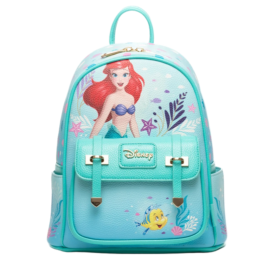 Backpack with Disney character design on a white background
