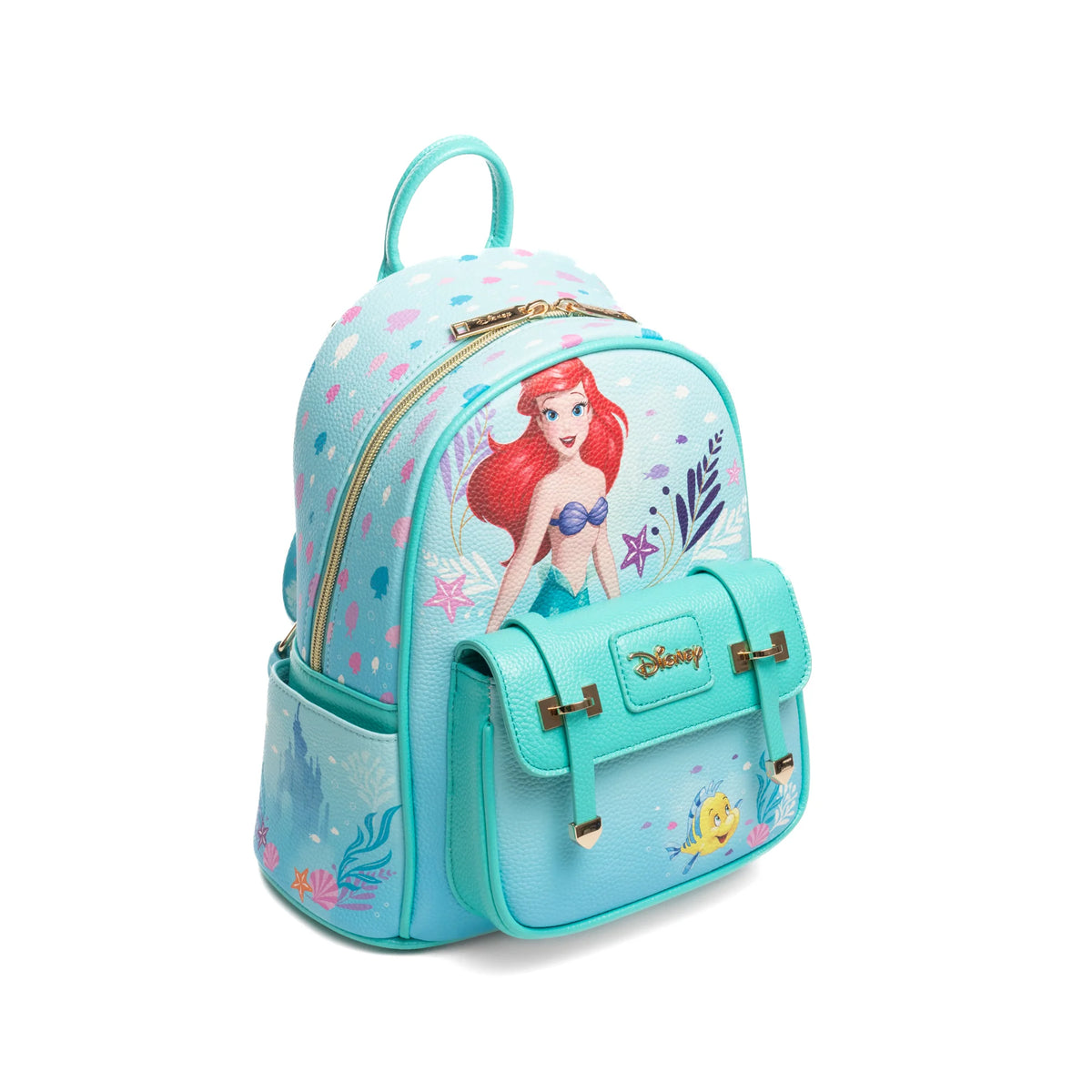 The Little Mermaid - Ariel WondaPop 11" Vegan Leather Fashion Mini Backpack