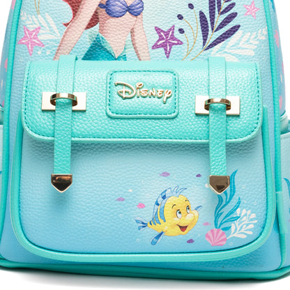 The Little Mermaid - Ariel WondaPop 11" Vegan Leather Fashion Mini Backpack