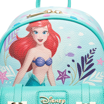The Little Mermaid - Ariel WondaPop 11" Vegan Leather Fashion Mini Backpack