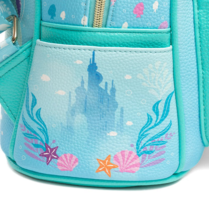 The Little Mermaid - Ariel WondaPop 11" Vegan Leather Fashion Mini Backpack